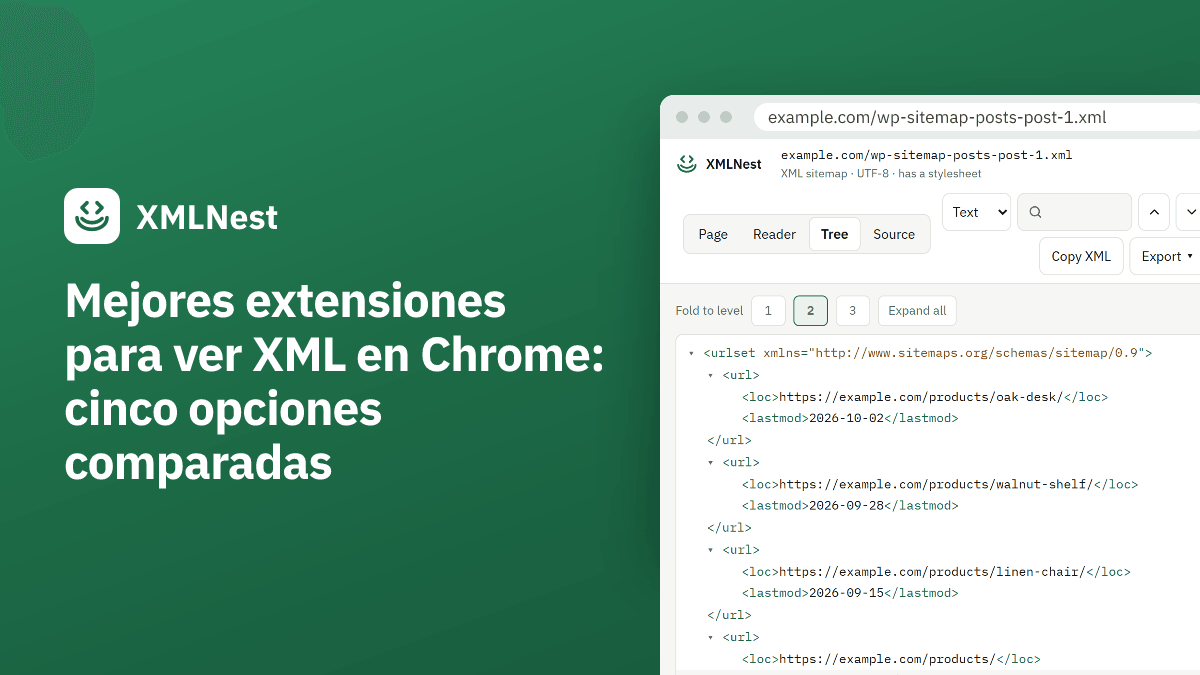 Mejores extensiones para ver XML en Chrome: cinco opciones comparadas