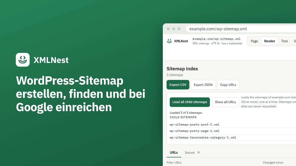 WordPress-Sitemap erstellen und finden