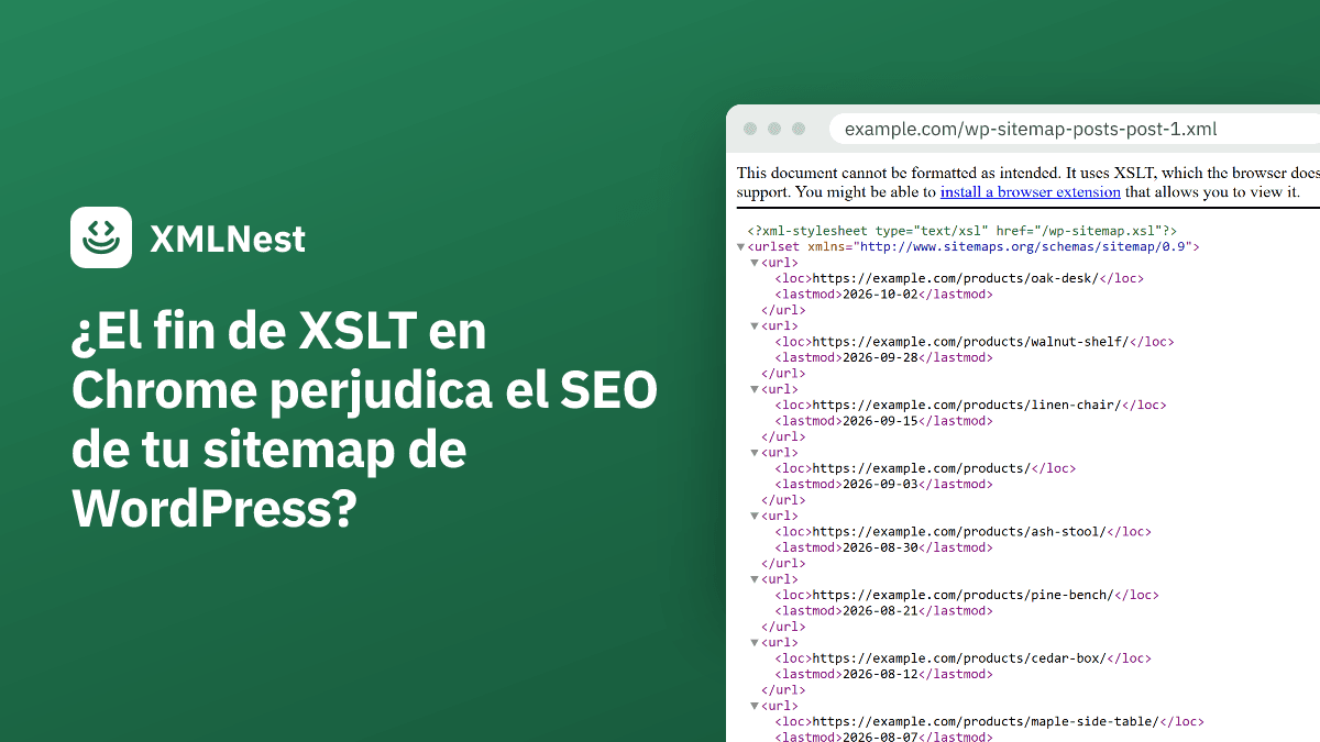 ¿El fin de XSLT en Chrome perjudica el SEO de tu sitemap de WordPress?