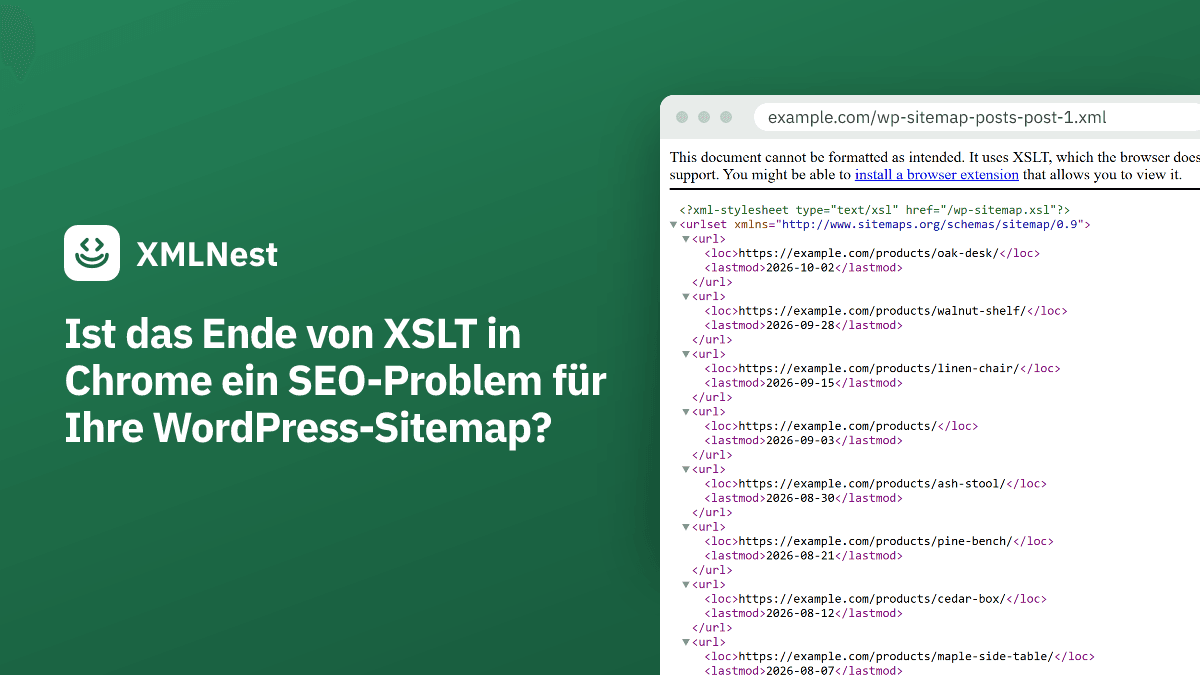Ist das Ende von XSLT in Chrome ein SEO-Problem für Ihre WordPress-Sitemap?